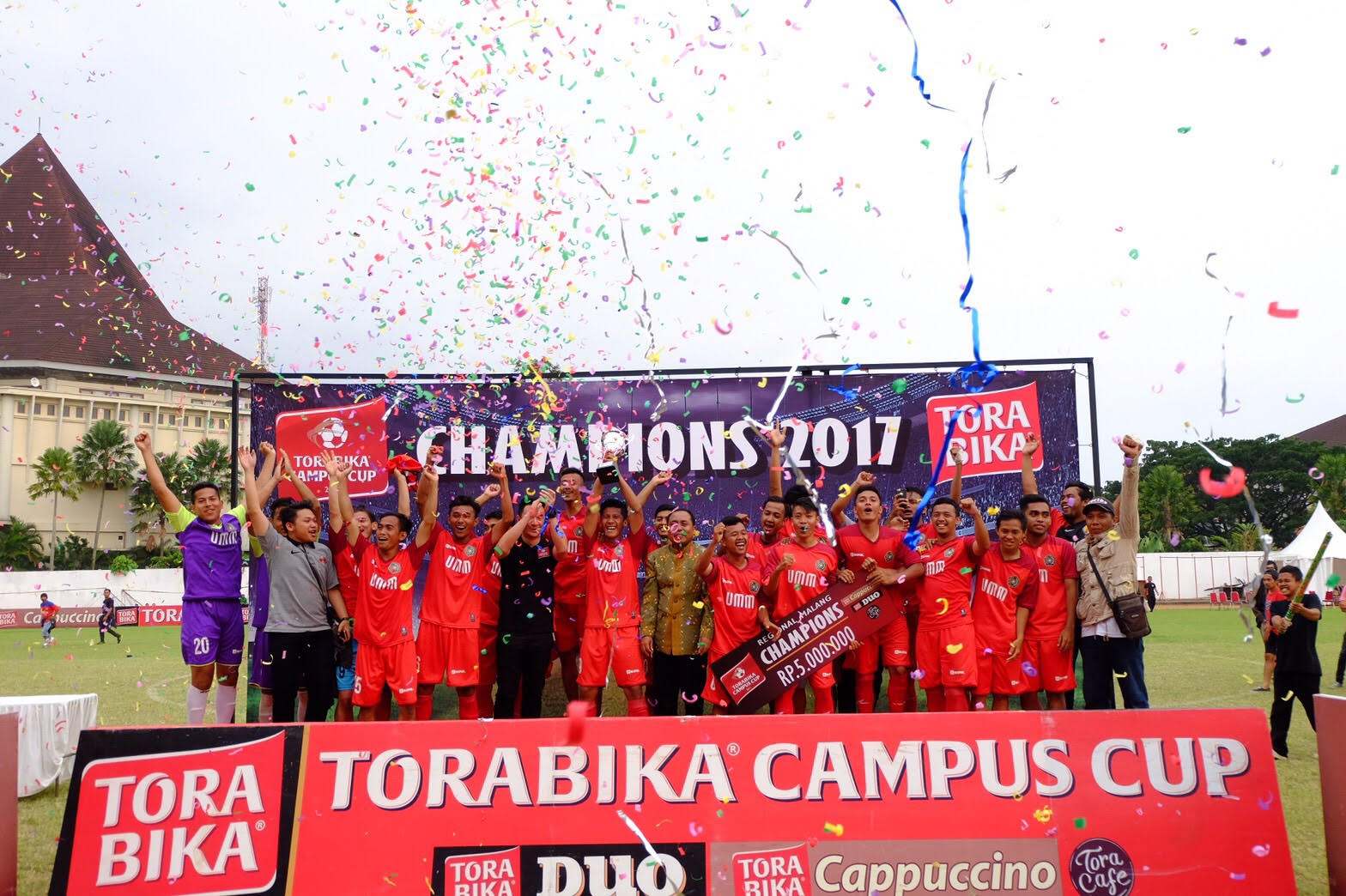 UMM FC was a champion of Torabika Campus Cup after defeating UM in the final University of Muhammadiyah