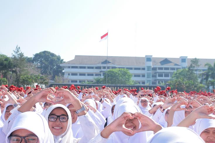 Suasana Pengenalan Studi Mahasiswa Baru (Pesmaba) UMM tahun lalu. Para camaba yang lolos seleksi akan