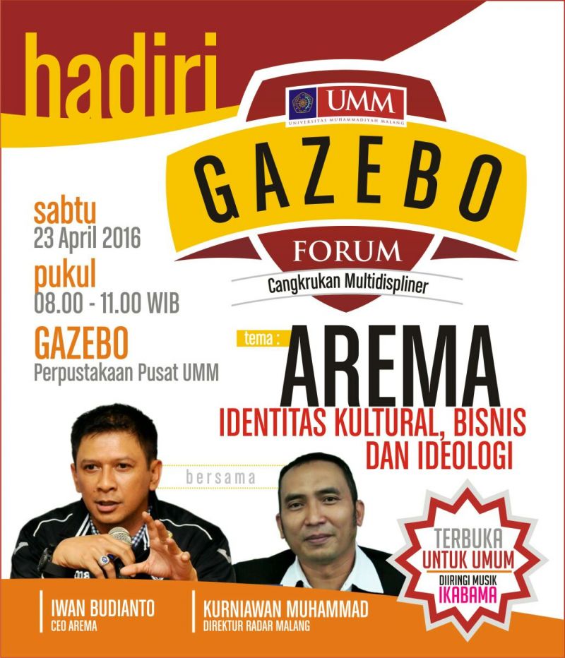 SEBUAH diskusi multidisipliner bulanan akan dimulai besok, Sabtu, (23/4). Forum yang dikemas dengan gaya 