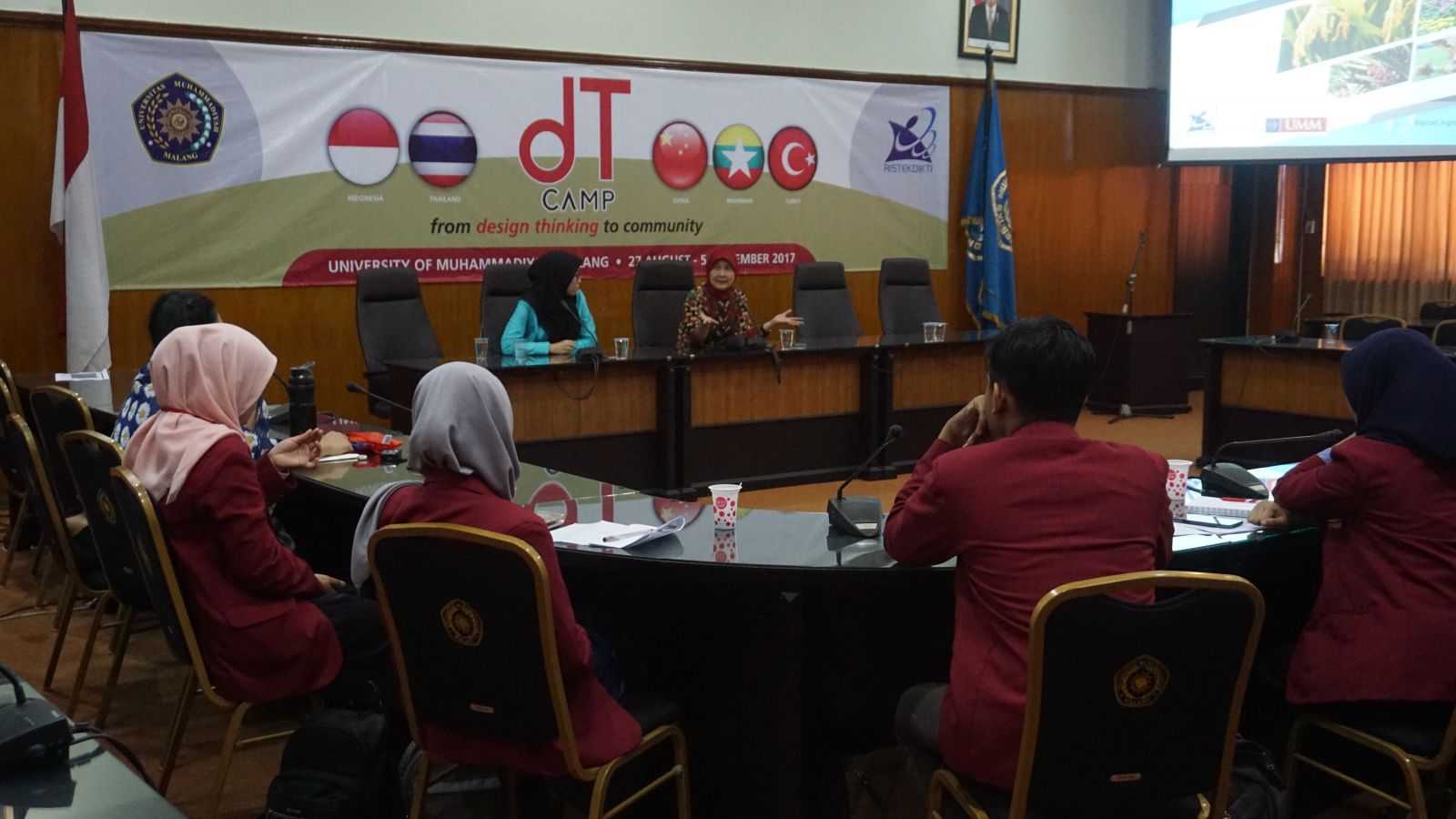   Opening of DT Camp with Professor of Agriculture UMM, Prof. Dr. Ir Indah Prihartini MP. The