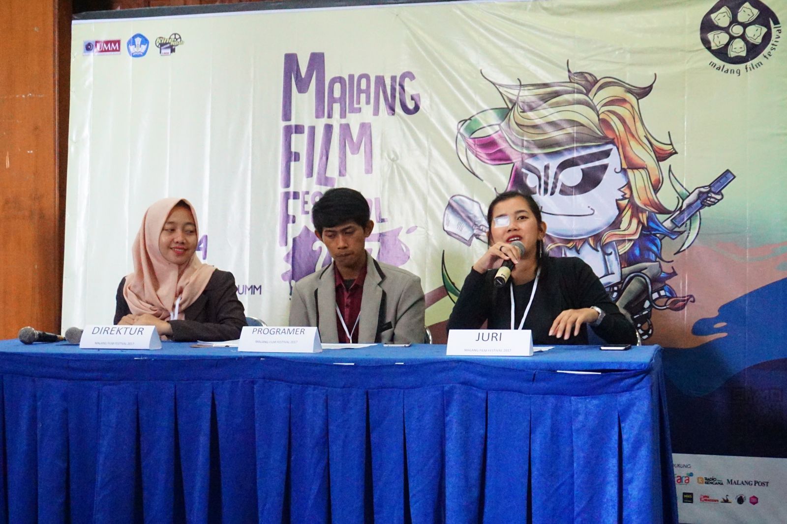 Suasana konferensi pers MAFI Fest 2017. FESTIVAL film garapan mahasiswa pertama di Indonesia, Malang