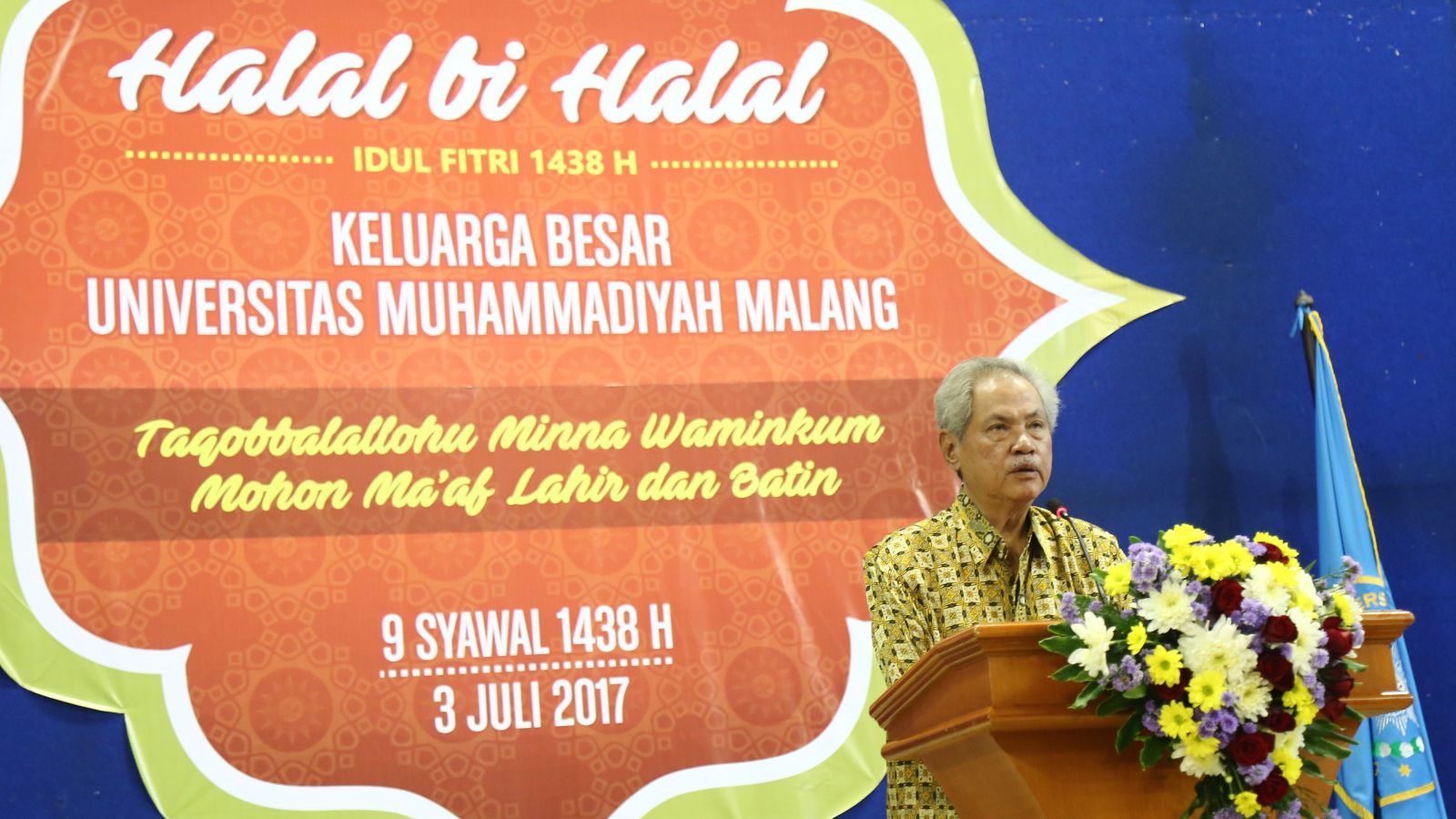 KETUA Badan Pembina Harian (BPH) Universitas Muhammadiyah Malang (UMM) Prof Dr Malik Fadjar MSc dalam