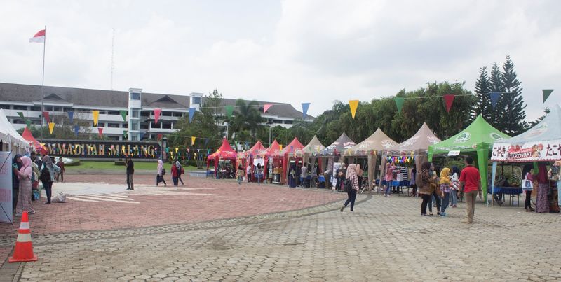 Pameran Produk Mahasiswa FPP di Heliped UMM. Foto-foto: Bagas Suryo Adi. MENYAMBUT Dies