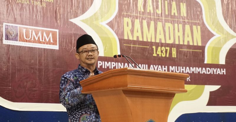 Sekretaris Umum Pimpinan Pusat (PP) Muhammadiyah Abdul Mu’ti saat menjadi pembicara