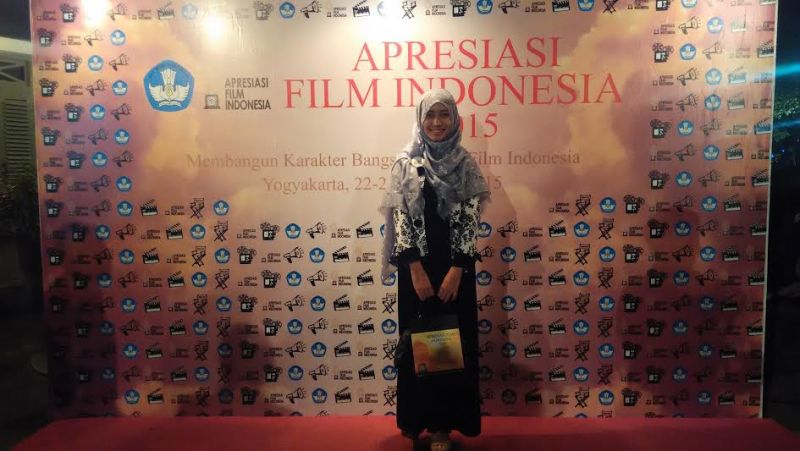 Direktur MAFI Fest 2015, Maharina Novia Zahro selepas mengikuti Apresiasi Film Indonesia (AFI) 2015 di