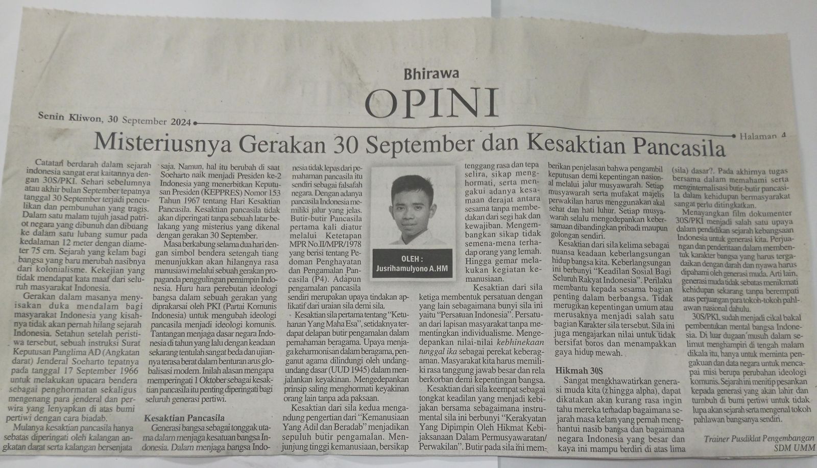 Misteriusnya Gerakan 30 September dan Kesaktian Pancasila