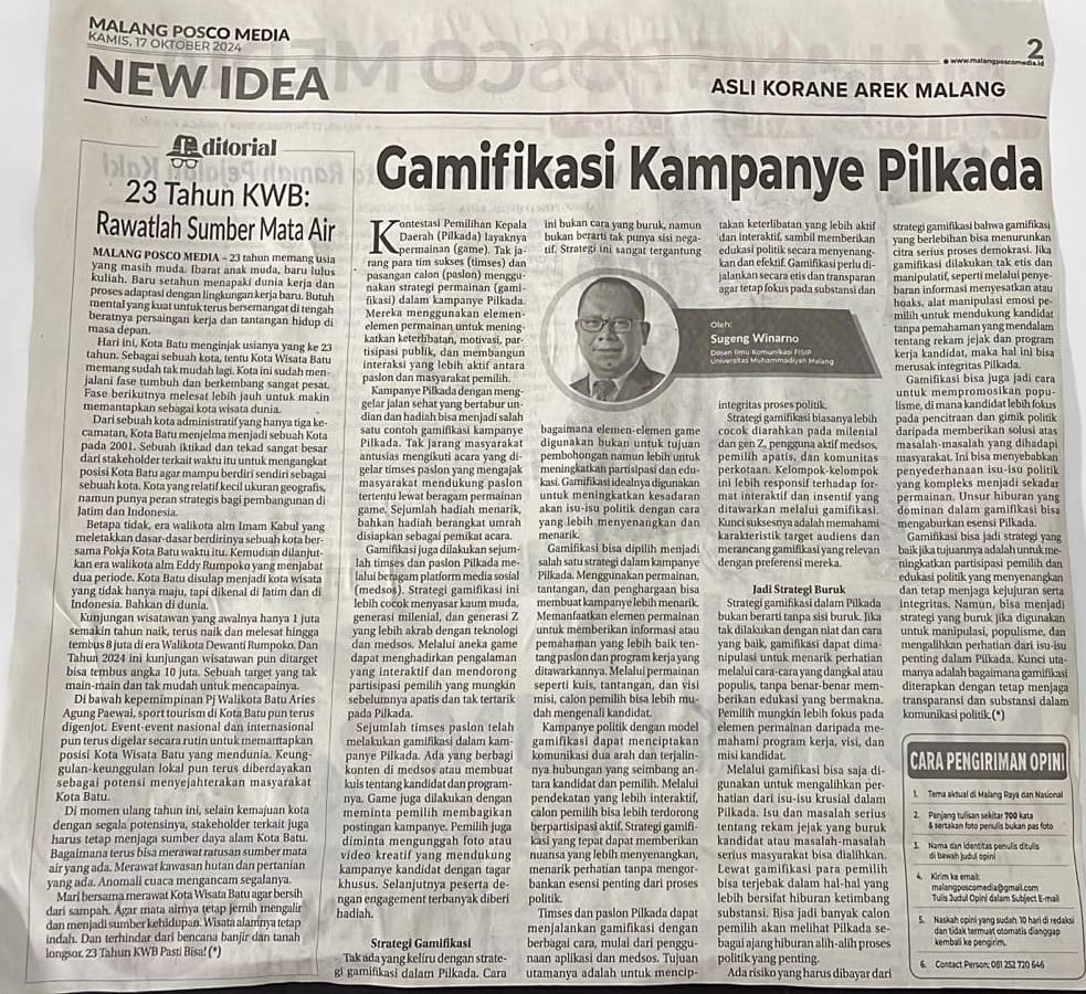 Gamifikasi Kampanye Pilkada