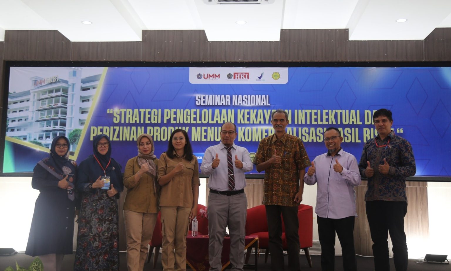 Seminar Nasional UMM, Kepala BPOM Apresiasi Pengelolaan HKI dan Komersialisasi Riset