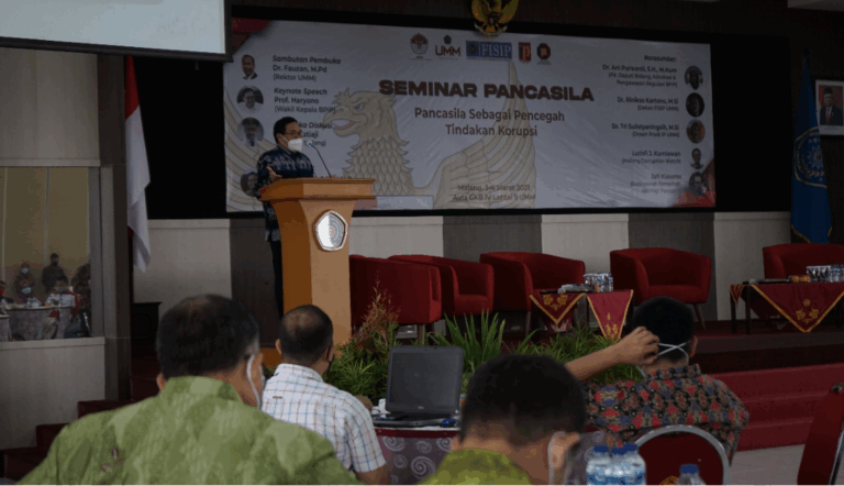 FISIP UMM Gelar Seminar Pancasila sebagai Pencegah Tindak Korupsi