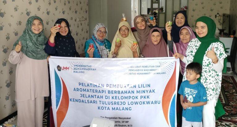 Gaet Warga, Dosen UMM Sulap Minyak Jelantah Jadi Lilin Aromaterapi