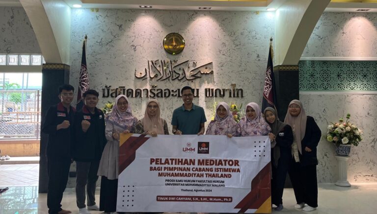 Gandeng PCIM Thailand, Dosen FH UMM Berikan Pelatihan Mediator