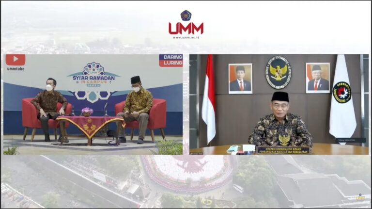 Hadir di Safari Ramadan UMM, Menko PMK Bahas Nuzulul Quran