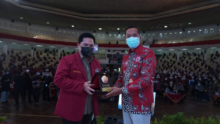 Menteri BUMN Erick Thohir Ajak Mahasiswa UMM Jadi Pioner Transformasi Digital