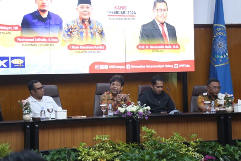 Pemateri di Talkshow Pemilu UMM Sebut Mahasiswa Jadi Garda Terdepan