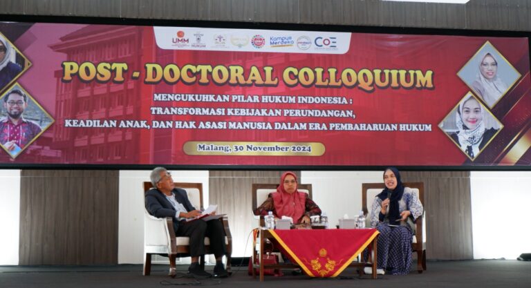 Post Doctoral Colloquium FH UMM: Bahas HAM hingga Kasus DPRD