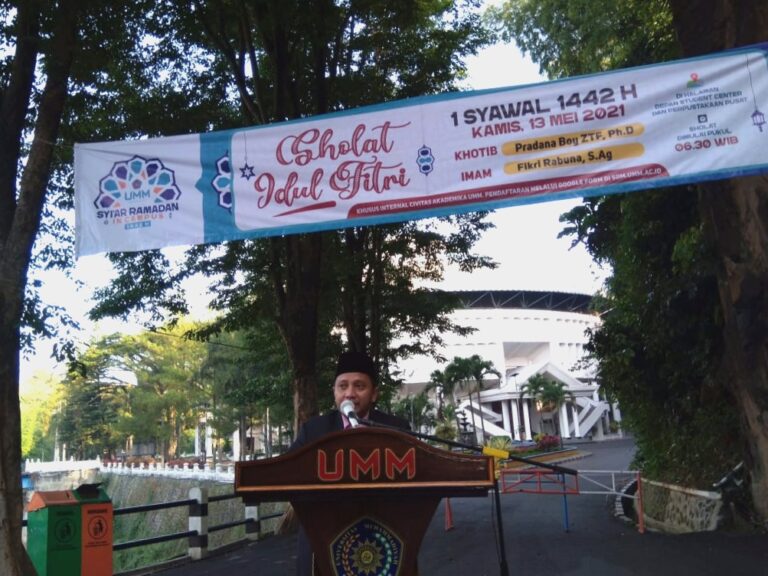 Pradana Boy Paparkan Kisah Rumi di Salat Idul Fitri UMM