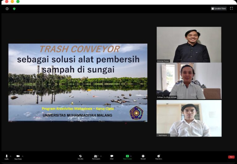 Prihatin Sampah Sungai, Rancang Penyaring Sampah Otomatis