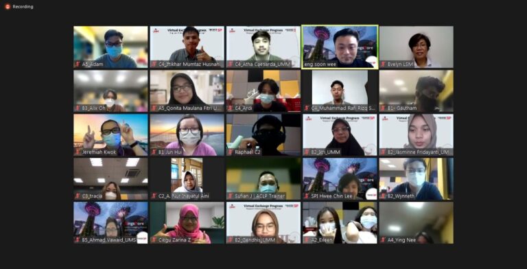 Puluhan Mahasiswa UMM Ikuti Virtual Exchange Singapore