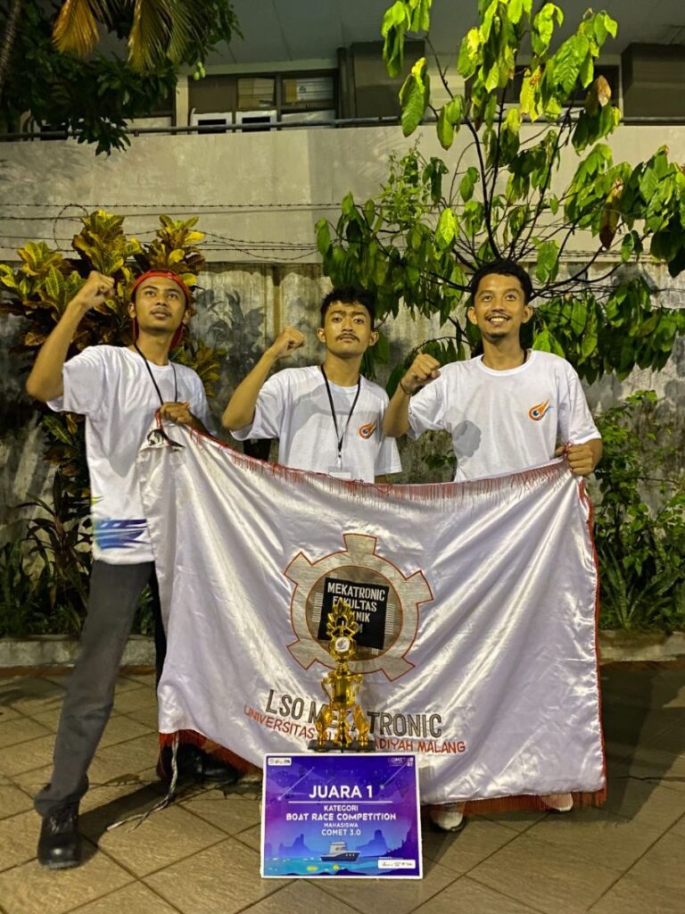 Tim UMM Raih Juara Satu Boat Race Competition COMET 3.0
