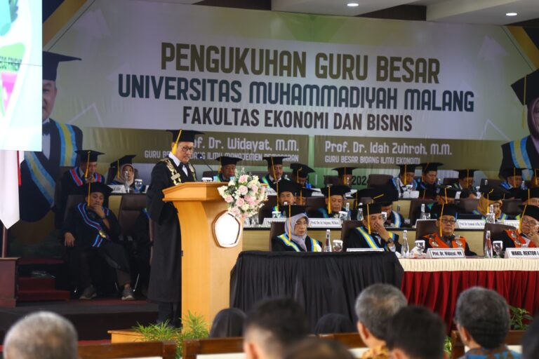 UMM Kukuhkan Dua Profesor Baru Kaji Ekonomi dan SDGs