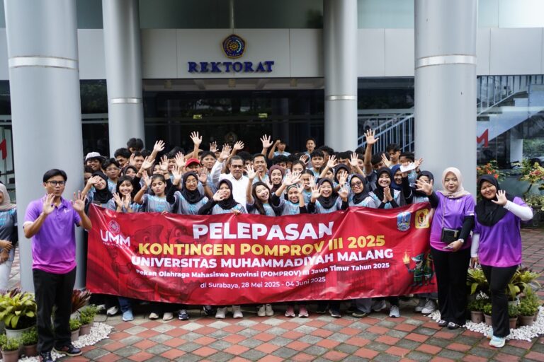 UMM Lepas Ratusan Kontingen Atlet Berlaga di Pompov dan Porprov Jatim