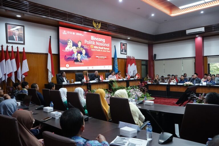 Bincang Politik Lab Ilmu Politik UMM Rillis Hasil Survey Pemilih Jatim