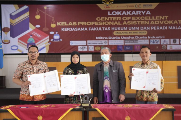Selesaikan Magang, Ketua Peradi Malang Yakin Alumni CoE Asisten Advokat UMM Mumpuni