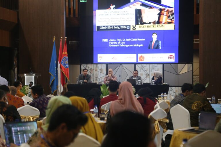 Konferensi Internasional FH UMM Sebut Hukum dan Teknologi Solusi Masalah Hukum