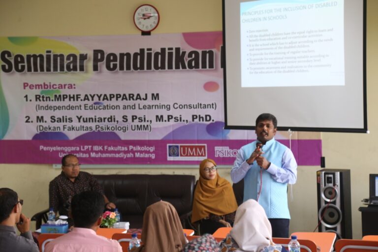 Angkat Isu Pendidikan Inklusif, Psikologi UMM Undang Pembicara dari India