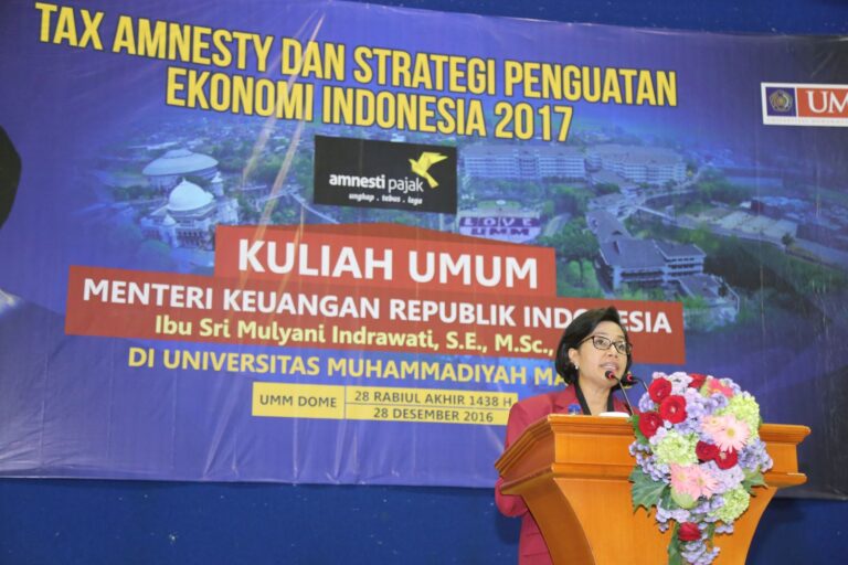 Apresiasi Tax Center UMM, Menkeu Sri Mulyani Tak Lupa Ajak Mahasiswa Mannequin Challenge