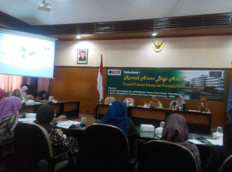 Cegah Kekerasan Pada Anak, LP3A UMM Gelar Talkshow ‘Rumah Aman’