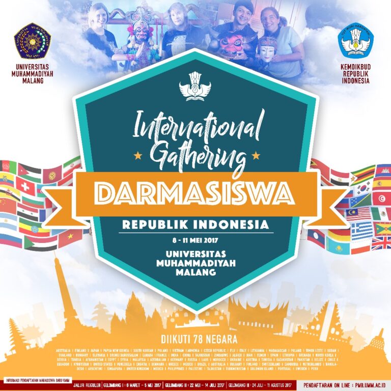 Diikuti 540 Mahasiswa dari 78 Negara, Ini Rangkaian Acara Gathering Darmasiswa di UMM