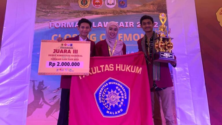 Kaji Pemilu, Tim UMM Menangi Ajang Debat Nasional