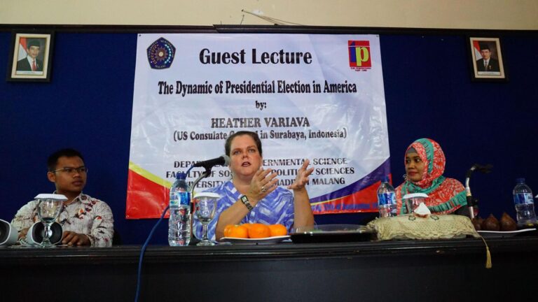 Kuliah Tamu IP UMM, Konjen AS Ulas Sistem Pemilu Amerika