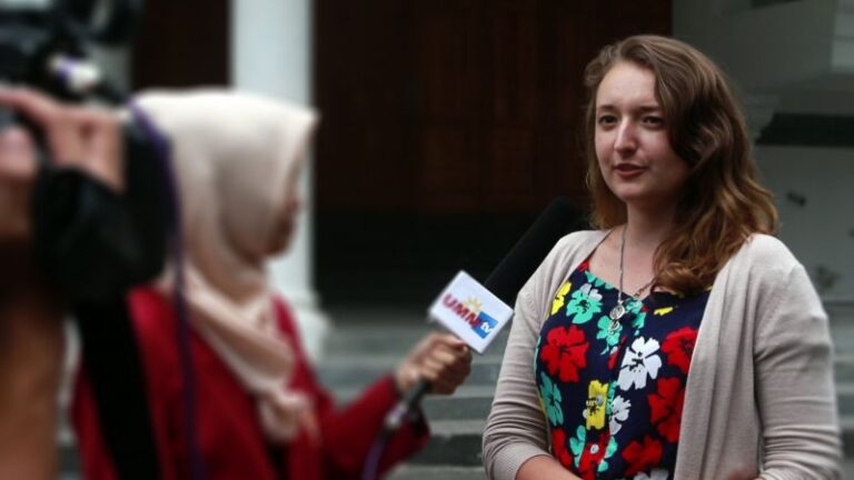 Mahasiswa UMM yang Open-Minded Pikat Kateryna Poliakova