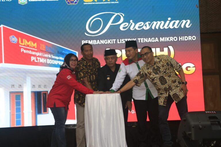 PLTMH Baru UMM di Ekowisata Boon Pring Picu Kemajuan Berbagai Bidang