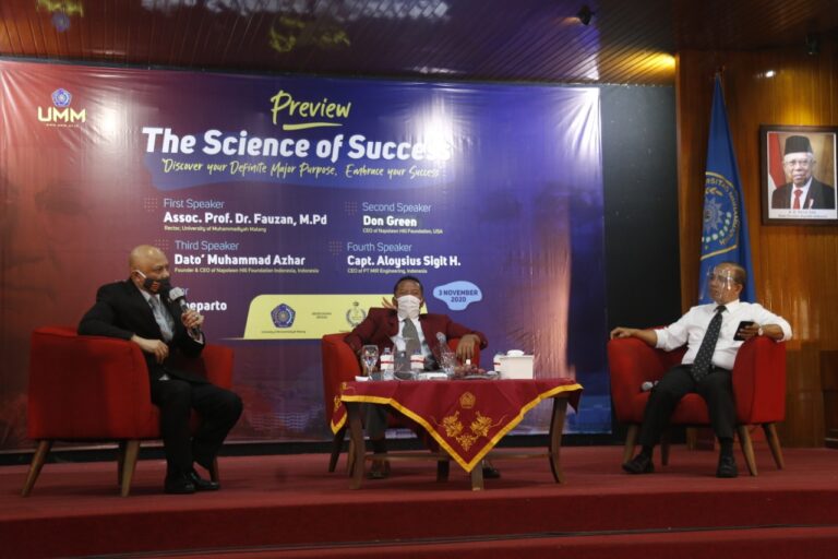 Rektor UMM dan Napoleon Hill Foundation Bicara The Science of Success