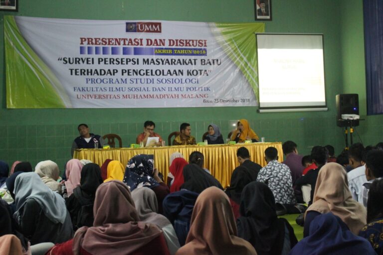 Setahun Walikota Batu, Sosiologi UMM Gelar Dialog dengan Masyarakat
