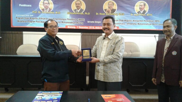 Tambah Prodi Binaan, Pascasarjana UMM Teken MoU dengan UM Metro Lampung