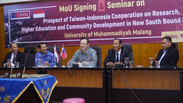 UMM Teken MoU Joint Research dengan Taiwan ICDF