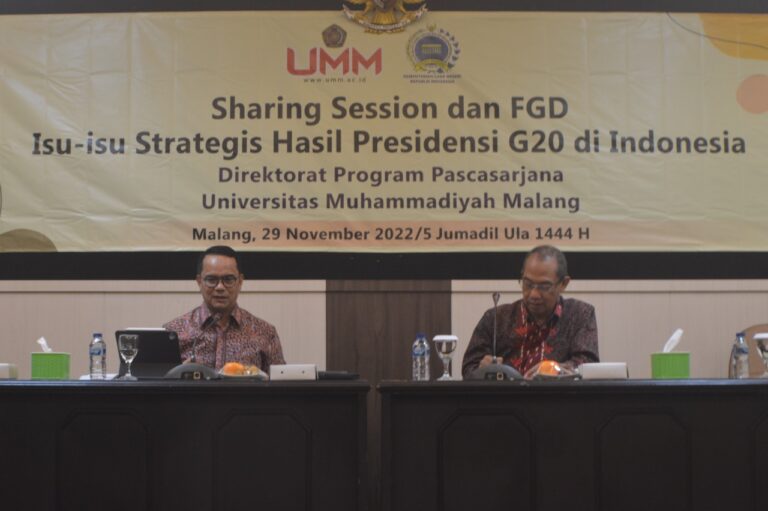 UMM dan Kemlu RI Pecahkan Cara Implementasi Hasil G20