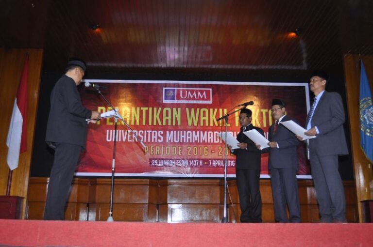 Wakil Rektor Baru UMM Resmi Dilantik