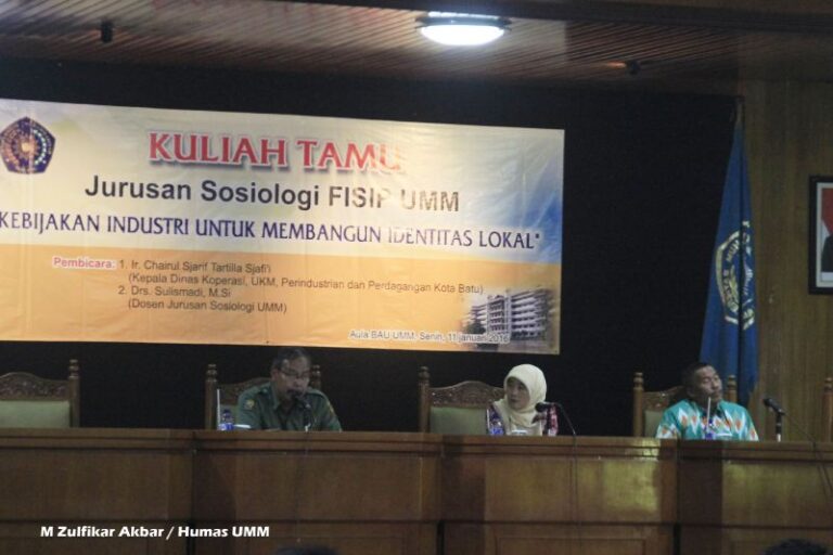 Kuliah Tamu Sosiologi Kaji Kebijakan Industri Kota Batu