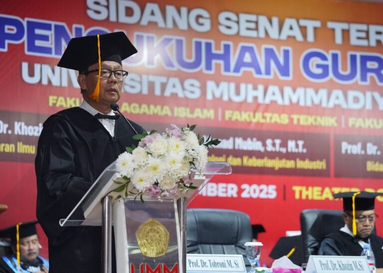 Ketua Majelis Dikdasmen PNF PWM Jatim Resmi Guru Besar, Ini Gagasannya tentang Nilai-Nilai Dasar Ekosistem Sekolah