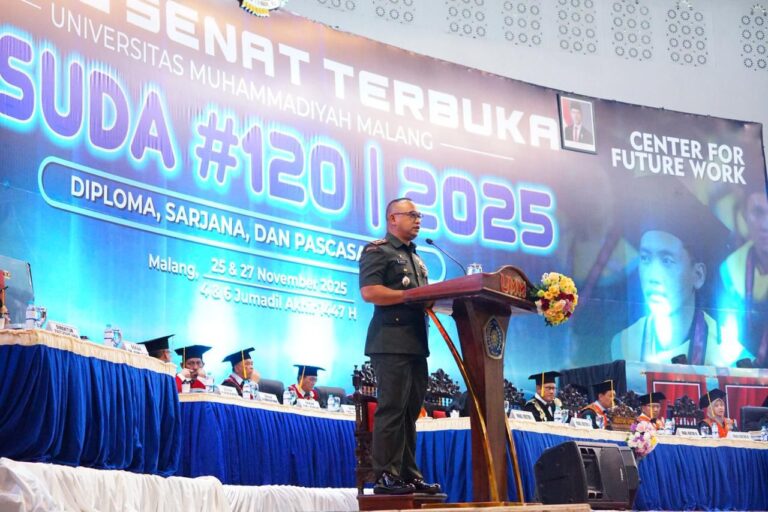 Alumni Teknik Mesin UMM, Letkol Basofi, Ajak Wisudawan Berani Keluar dari Zona Nyaman