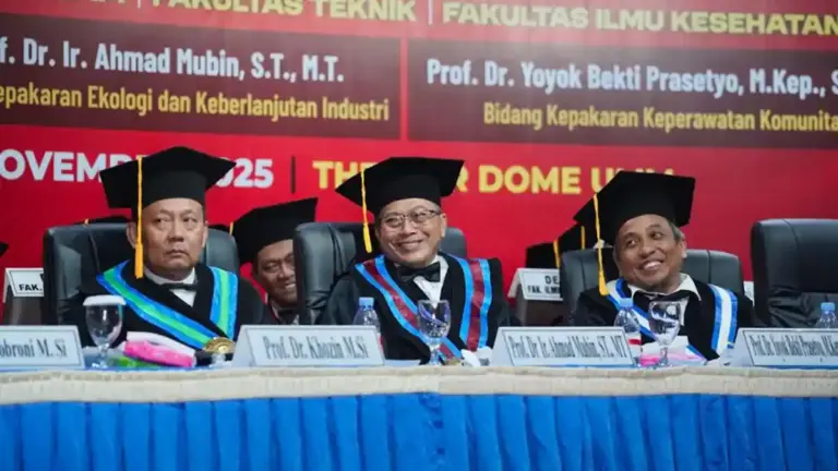 UMM Kukuhkan Tiga Guru Besar Baru, Soroti Industri Hijau hingga Krisis Stunting