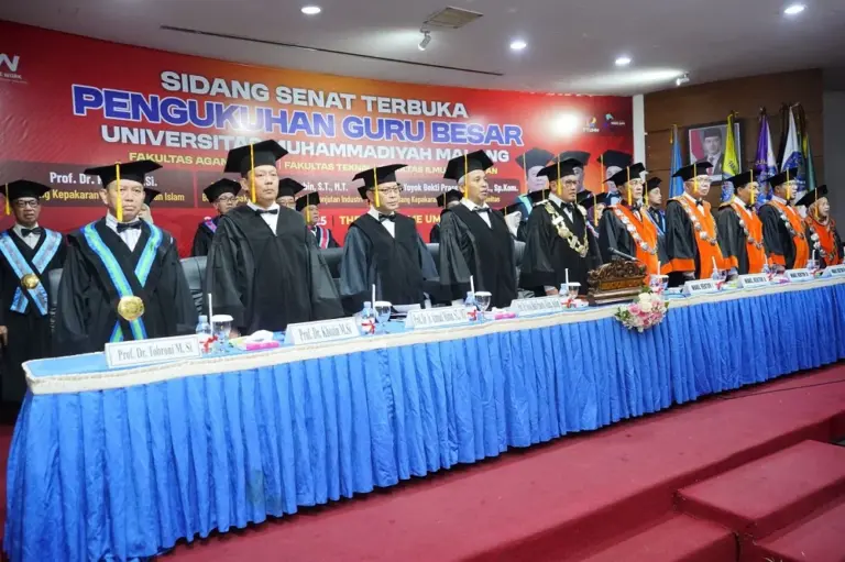 UMM Tambah Tiga Guru Besar Kuasai Bidang Ekologi Industri, Keperawatan Komunitas, hingga Pendidikan Islam
