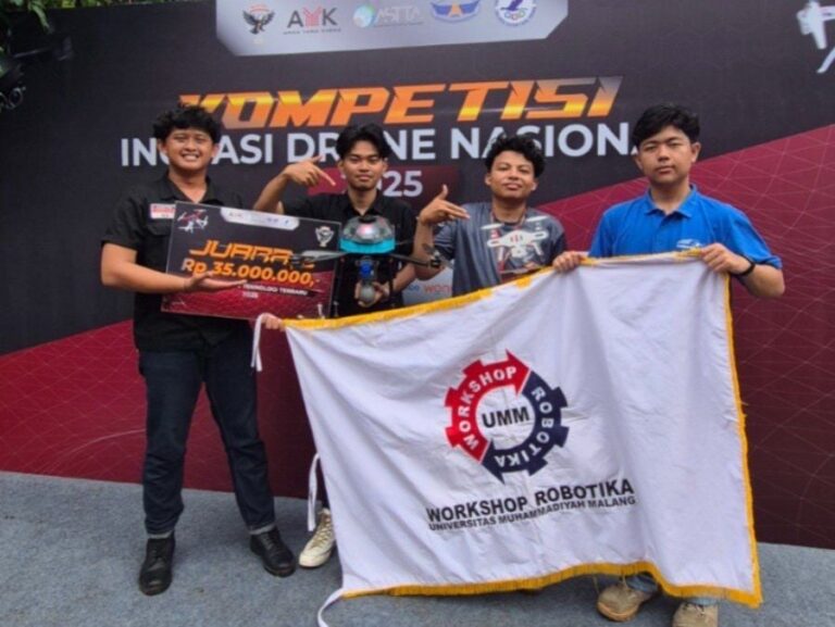 Inovasi Drone AI, Mahasiswa UMM Raih Podium Nasional