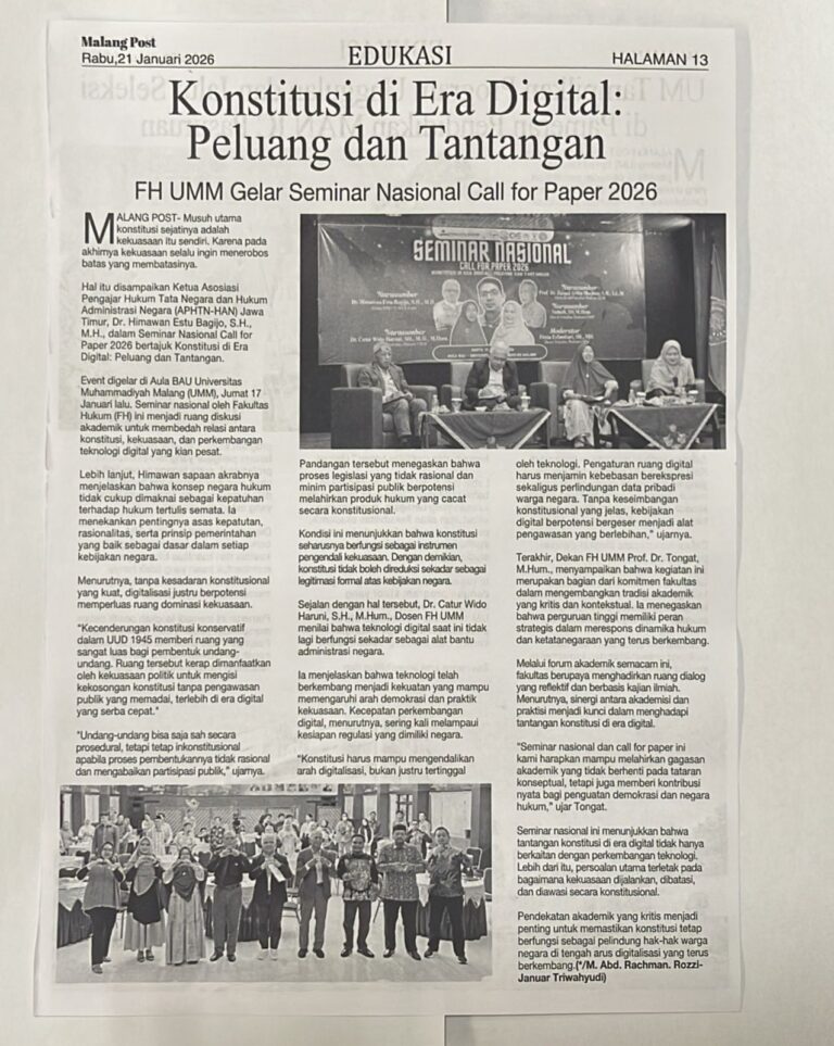 Konstitusi di Era Digital: Peluang dan Tantangan