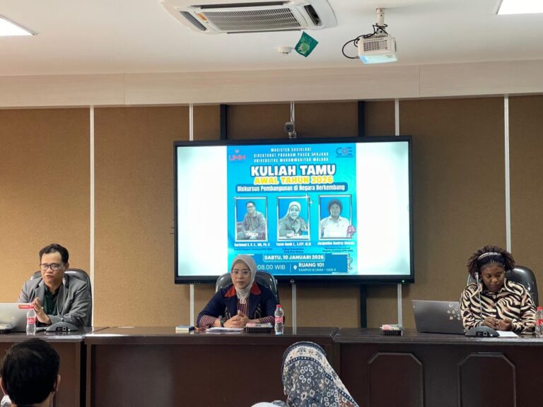 Magister Sosiologi UMM Malang Diskusikan Diskursus Pembangunan di Dunia Ketiga